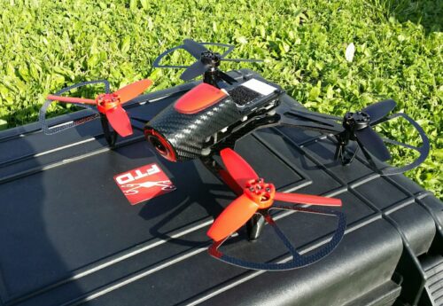 drone 300 grammi ftd300x posato a terra