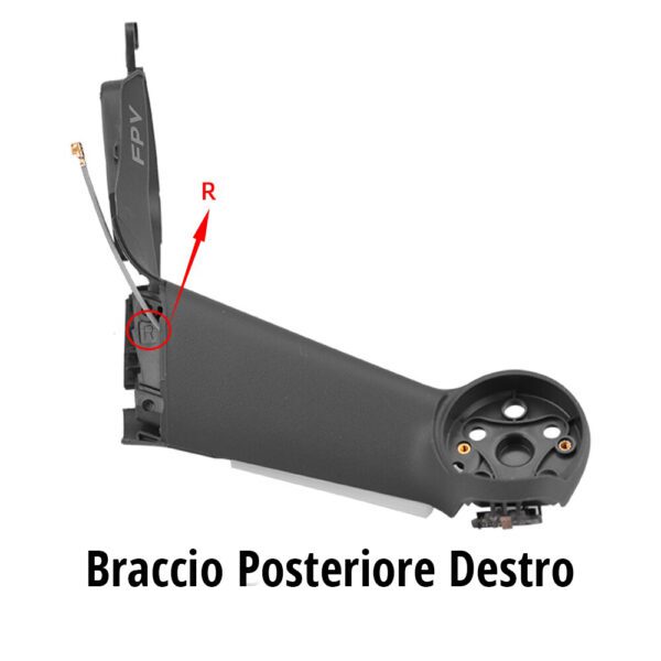 CHICIRIS Braccio Motore Posteriore Sinistro Per Drone Mavic Air 2S - Ricambio In Plastica E Rame - 2