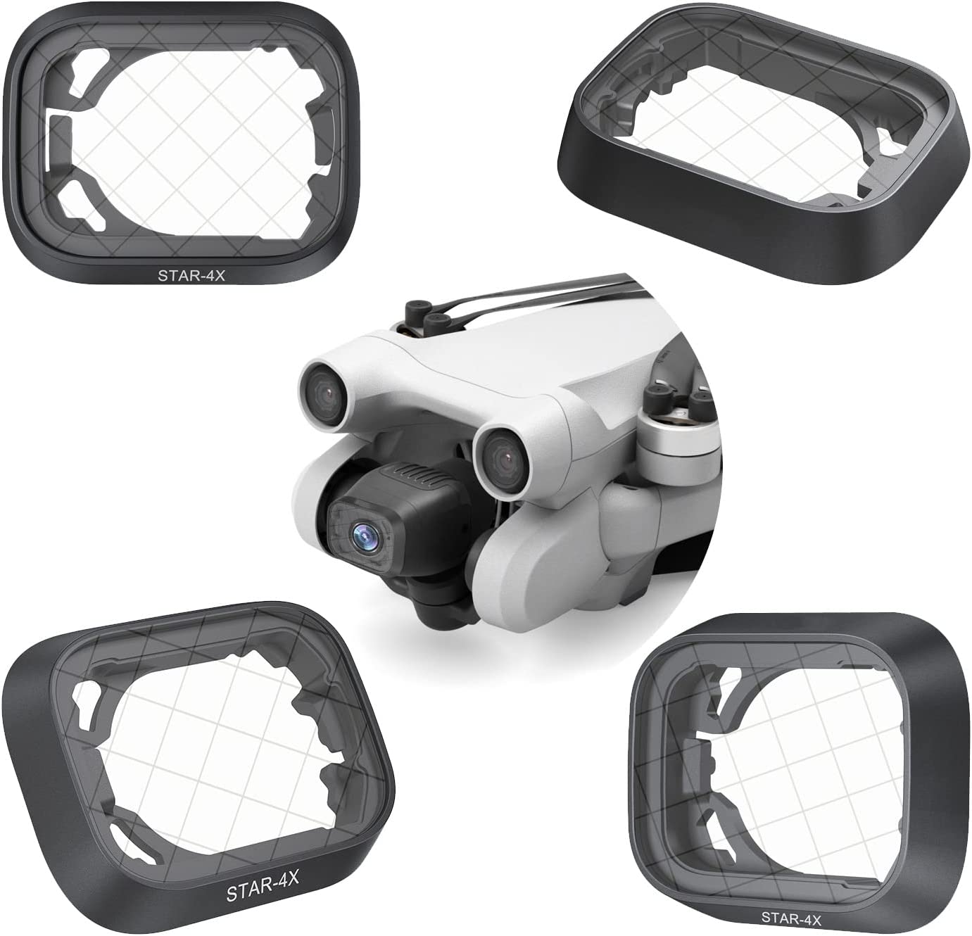 Mini 3 Pro Filtro Notte - Cross Star Light Mirror filter - Filtro Notturno stelline - Accessori Dji Mini 3 PRO - Fly to Discover