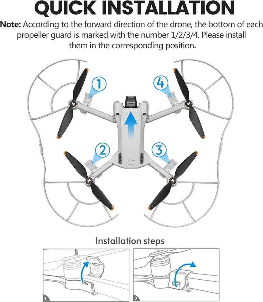 ZJRXM Piedini Di Atterraggio Pieghevoli Per DJI Mini 3 Pro, Altezza 30 Mm, Grigio