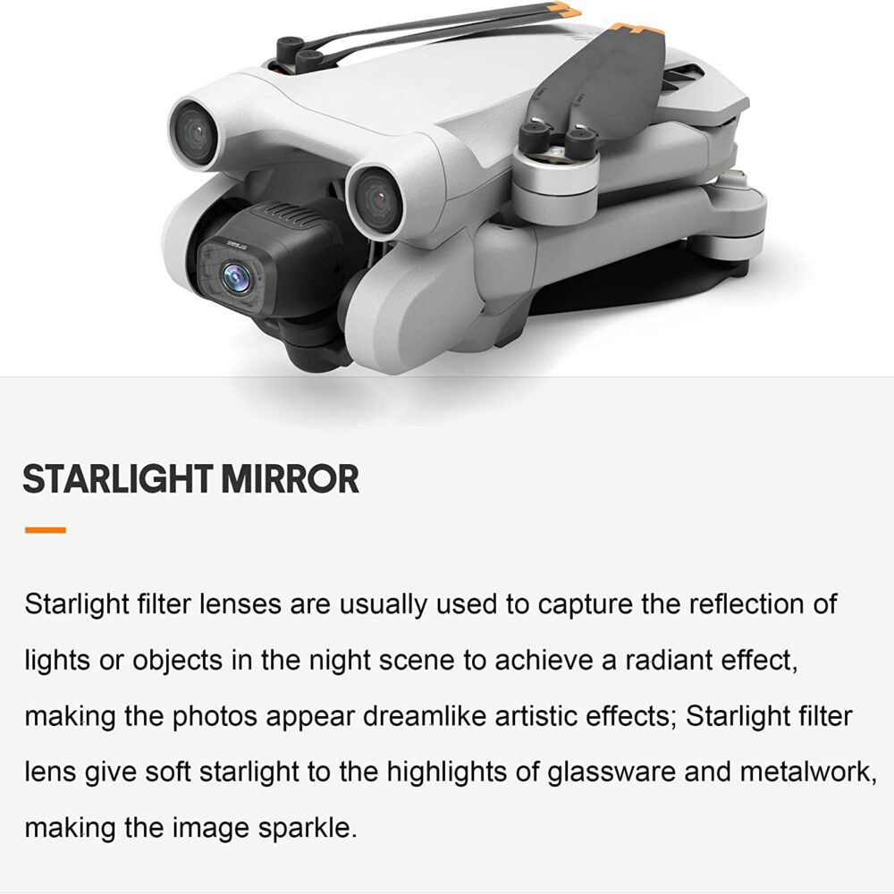 Mini 3 Pro Filtro Notte - Cross Star Light Mirror filter - Filtro Notturno stelline - Accessori Dji Mini 3 PRO - Fly to Discover