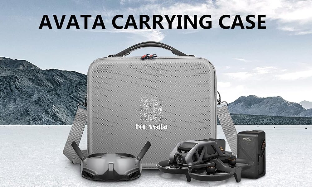 DJI Avata tracolla valigia semi rigida - Case Dji Avata -  Dji avata Case - Trasporta il necessario con la valigia rigida e proteggi il tuo drone in qualsiasi condizione. Accessori dji avata - fly to discover Negozio droni Roma