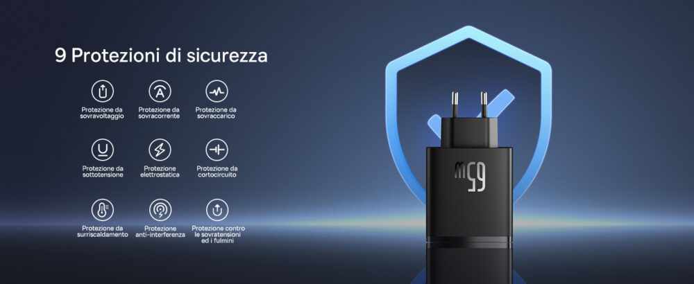 Caricatore veloce 65w Compatibile droni Dji Neo, Dji Mini 5 PRO, Mini 4 PRO, Air 3, Dji Air 3S - Fly to Discover