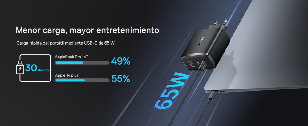 Caricatore veloce 65w Compatibile droni Dji Neo, Dji Mini 5 PRO, Mini 4 PRO, Air 3, Dji Air 3S - Fly to Discover