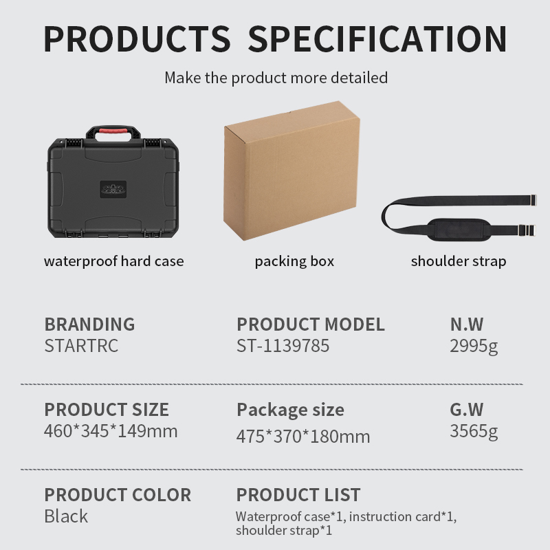 Custodia Impermeabile INNVO Per DJI Mini – Grado IP67 – 300x200x65 Mm – Con Tracolla E Tasca Interna