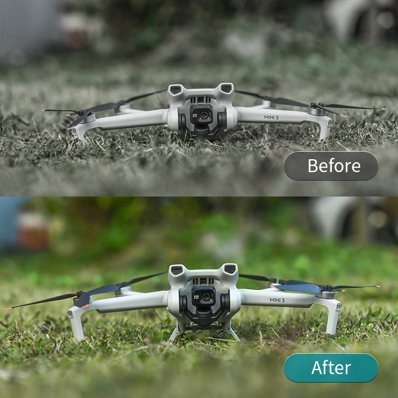 DAGIJIRD Carrello Di Atterraggio Per DJI Mini 3 Pro - 2 Pezzi, Alza Il Drone Di 25mm, Leggero (21,8g), Antiusura E Stabile
